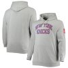Mitchell & Ness New York Knicks Heathered Gray Stylish Hardwood Classics Big & Tall Throwback Pullover Hoodie