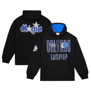 Mitchell & Ness Orlando Magic Premium Black Hardwood Classics OG 2.0 Pullover Hoodie