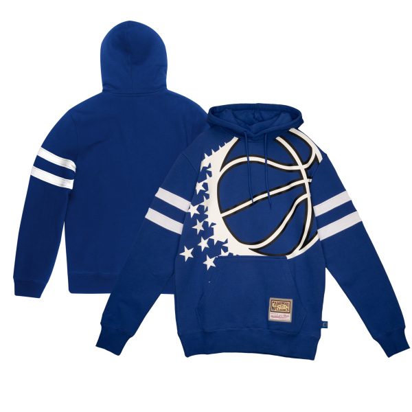 Mitchell & Premium Ness Orlando Magic Blue Substantial Fleece Pullover Hoodie