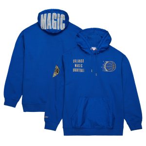 Mitchell & Ness Orlando Magic Blue Team OG 2.0 Vintage Logo Fleece Pullover Gorgeous Hoodie