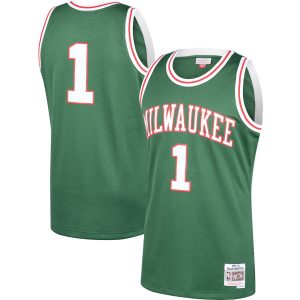 Mitchell & Ness Oscar Robertson Milwaukee Unique Bucks Green 1970/71 Hardwood Classics Swingman Jersey