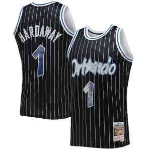 Mitchell & Ness Penny Hardaway Orlando Magic Black Mitchell & Ness Hardwood Classics Elegant NBA 75th Anniversary Diamond Swingman Jersey