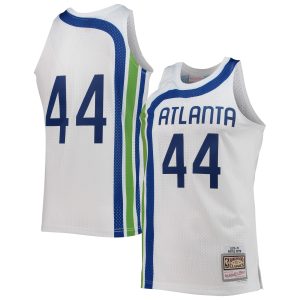 Mitchell & Ness Pete Maravich Atlanta Hawks White 1970/71 Hardwood Elegant Classics Swingman Jersey