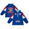 Mitchell & Ness Philadelphia 76ers Royal Team Origins Anorak Quarter Gorgeous Zip Pullover Hoodie