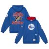 Mitchell & Trendy Ness Philadelphia 76ers Royal Team Origins Fleece Pullover Hoodie