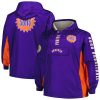 Mitchell & Ness Phoenix Suns Purple Big & Tall Hardwood Classics Team OG 2.0 Anorak Hoodie Quarter Zip Windbreaker Stylish Jacket