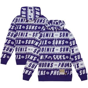 Mitchell & Ness Phoenix Suns Unique Purple Hardwood Classics Teamwrap Pullover Hoodie