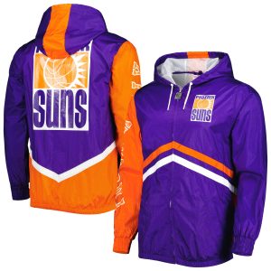 Mitchell Gorgeous & Ness Phoenix Suns Purple Undeniable Full Zip Windbreaker Jacket