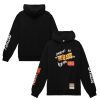 Mitchell & Ness Portland Trail Eye - catching Blazers Black Hardwood Classics Slap Sticker Pullover Hoodie