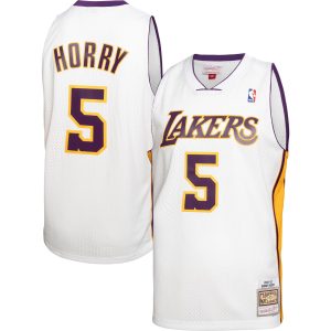 Mitchell & Ness Robert Horry Los Angeles Lakers White 2002/03 Hardwood Gorgeous Classics Swingman Jersey