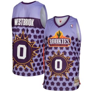 Mitchell & Ness Trendy Russell Westbrook Purple 2009 Rising Stars Swingman Jersey