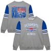 Mitchell & Ness Sacramento Kings Heather Gray Hardwood Classics Chic All Over 4.0 Pullover Sweatshirt