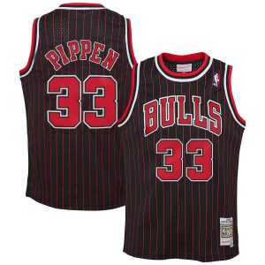Mitchell & Ness Scottie Pippen Chicago Bulls Fabulous Black Big & Tall Hardwood Classics Swingman Jersey