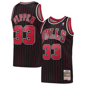 Mitchell & Ness Scottie Pippen Chicago Bulls Black Gorgeous Hardwood Classics Swingman Jersey