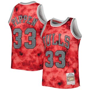 Mitchell & Ness Scottie Unique Pippen Chicago Bulls Red 1997/98 Galaxy Swingman Jersey