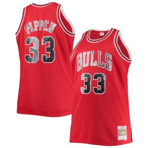 Mitchell & Stylish Ness Scottie Pippen Chicago Bulls Red Big & Tall 1997/98 NBA 75th Anniversary Diamond Swingman Jersey