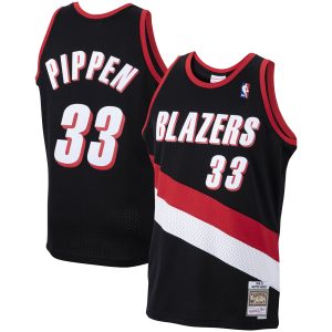 Mitchell & Ness Fabulous Scottie Pippen Portland Trail Blazers Black 1999/00 Hardwood Classics Swingman Jersey