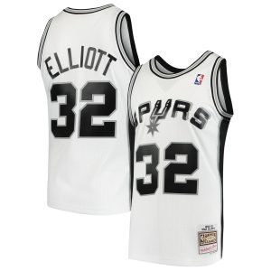 Mitchell & Elegant Ness Sean Elliott San Antonio Spurs White 1998/99 Hardwood Classics Swingman Jersey