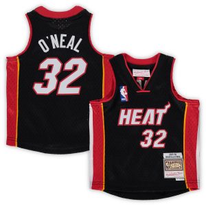 Mitchell & Ness Shaquille Fabulous O'Neal Miami Heat Infant Black 2005/06 Hardwood Classics Retired Player Jersey