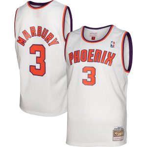Mitchell & Ness Stephon Marbury Phoenix Suns White 2002/03 Hardwood Elegant Classics Swingman Jersey