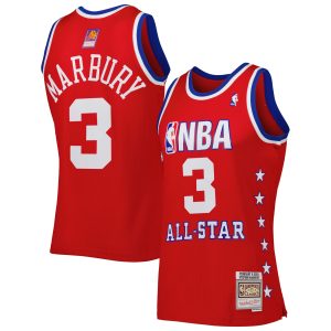 Mitchell & Ness Stephon Marbury Western Conference Red 2003 All Star Game Premium Swingman Jersey