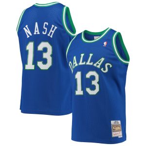 Mitchell & Ness Steve Nash Unique Dallas Mavericks Blue 1998/99 Hardwood Classics Swingman Jersey
