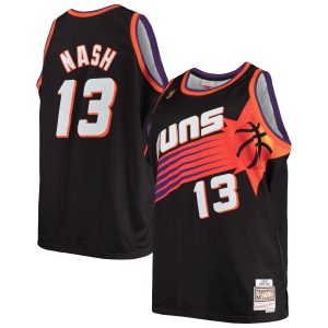 Mitchell Elegant & Ness Steve Nash Phoenix Suns Black 1996/97 Big & Tall Hardwood Classics Swingman Jersey