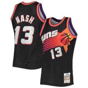 Mitchell & Ness Steve Nash Phoenix Suns Black 1996/97 Hardwood Classics NBA 75th Unique Anniversary Diamond Swingman Jersey