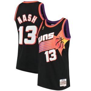 Mitchell & Ness Steve Nash Phoenix Suns Black Gorgeous 1996/97 Hardwood Classics Swingman Jersey