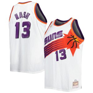Mitchell & Ness Steve Nash Phoenix Suns White Big & Elegant Tall Hardwood Classics 199/97 Swingman Jersey
