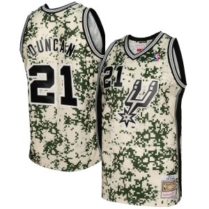 Mitchell & Ness Tim Duncan San Antonio Stylish Spurs Camo 2013/14 Swingman Jersey