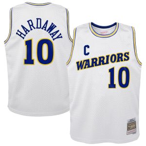 Mitchell & Ness Unique Tim Hardaway Golden State Warriors Youth White 1990 91 Hardwood Classics Swingman Throwback Home Jersey