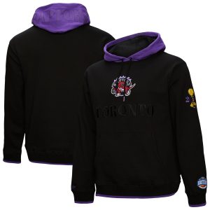 Mitchell & Ness Toronto Raptors Black Hardwood Classics Elegant Team OG 3.0 Pullover Hoodie