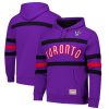Mitchell & Ness Elegant Toronto Raptors Purple Hardwood Classics Nights Head Coach Pullover Hoodie