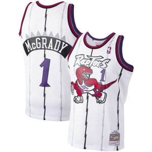 Mitchell & Ness Tracy McGrady Toronto Raptors White Eye - catching 1998/99 Hardwood Classics Swingman Jersey