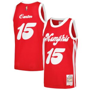 Mitchell & Ness Vince Carter Memphis Grizzlies Red Premium 2015/16 Hardwood Classics Swingman Jersey