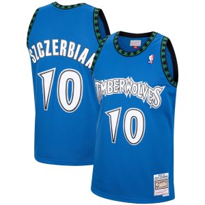 Mitchell & Ness Wally Szczerbiak Minnesota Timberwolves Blue Eye - catching 2003/04 Hardwood Classics Swingman Jersey