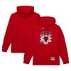 Mitchell & Ness x Tats Cru Chicago Bulls Stylish Red Hardwood Classics Brick Pullover Hoodie
