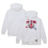 Mitchell & Ness Gorgeous x Tats Cru Detroit Pistons White Hardwood Classics Brick Pullover Hoodie