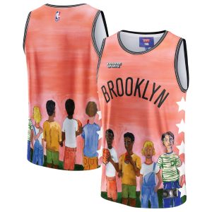 NBA & Unique KidSuper Studios by Fanatics Brooklyn Nets Unisex Coral Hometown Jersey