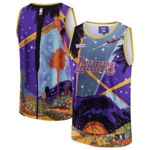 NBA & KidSuper Trendy Studios by Fanatics Los Angeles Lakers Unisex Purple Hometown Jersey