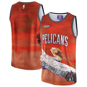 NBA & KidSuper Studios by Fanatics New Orleans Pelicans Unisex Red Hometown Gorgeous Jersey