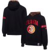 NBA x Two Hype Atlanta Hawks Black Culture & Hoops Collection Premium Pullover Hoodie Chic