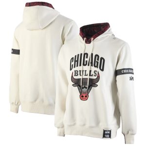 NBA x Two Hype Chicago Bulls Cream Culture & Hoops Collection Premium Pullover Elegant Hoodie