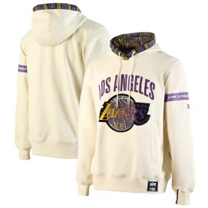 NBA x Two Stylish Hype Los Angeles Lakers Cream Culture & Hoops Collection Premium Pullover Hoodie