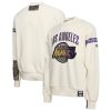 NBA x Two Hype Los Angeles Lakers Cream Trendy Culture & Hoops Collection Premium Pullover Sweatshirt