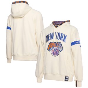 NBA x Two Hype New York Knicks Cream Culture & Hoops Collection Premium Pullover Stylish Hoodie