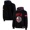 NBA Stylish x Two Hype Philadelphia 76ers Black Culture & Hoops Collection Premium Pullover Hoodie