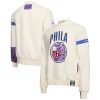 NBA x Two Hype Philadelphia 76ers Cream Culture & Hoops Collection Premium Pullover Stylish Sweatshirt