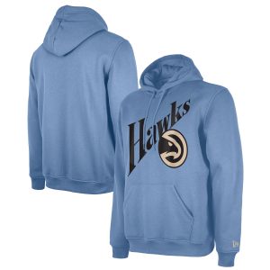 New Era Atlanta Hawks Light Blue 2024/25 City Edition Pullover Unique Hoodie